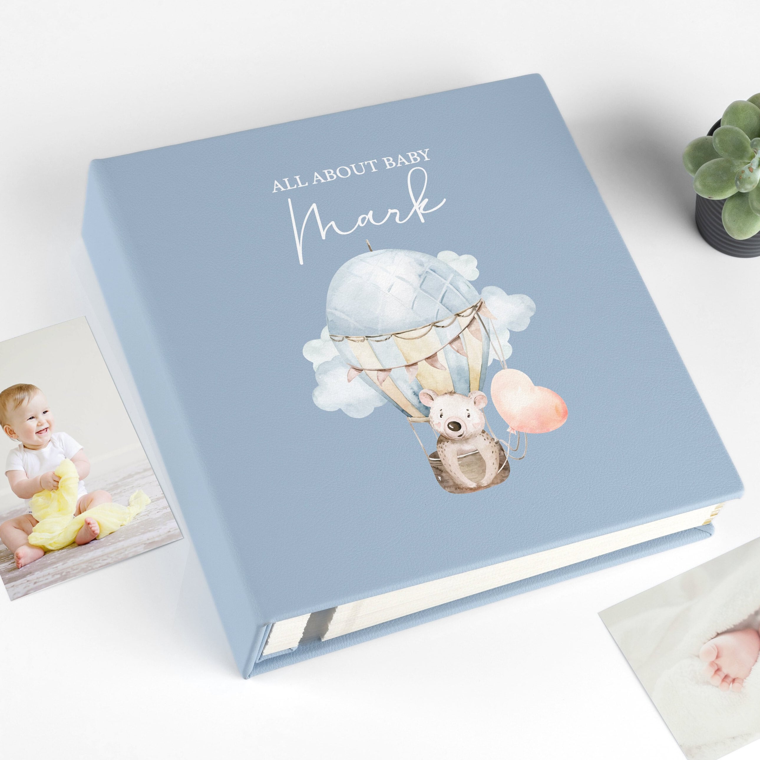 Álbum de fotos de bebé, libro de recuerdos de bebé, álbum de recortes de  bebé niño, álbum de fotos de niña autoadhesivo con ventana de fotos -   España