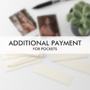 Additional payment for pockets