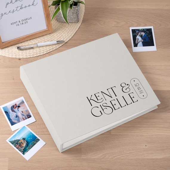 Wedding Guest Book, Instax Photo Album, Sign in Book for All Instant Film  Sizes Mini Wide Square 4x6 2x6 Etc, Personalized Photo Booth Book 