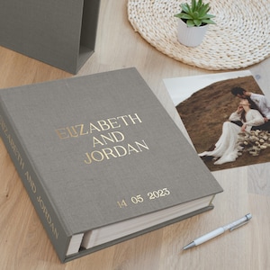 Self-adhesive Wedding Photo Album | Large Travel Photo Book | Family Scrapbook | Bestseller Wedding Anniversary Gift | Handmade by Arcoalbum