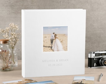 Luxury Wedding Layflat Photo Album, Bespoke Flush Mount Album, Photos Printed Directly on Ultra Thick Album Pages, Custom Designing Included