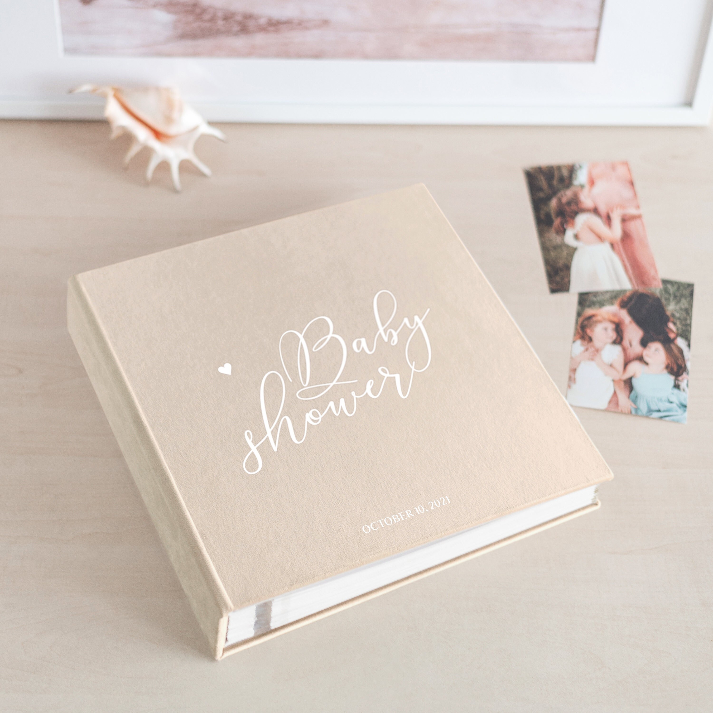 Polaroid Album Guestbook Baby Showers New Blank Guest Book Pink Blush Weddings 