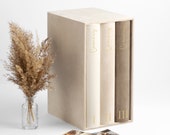 A Set of 3 Photo Albums and Slipcase, Velvet Anniversary