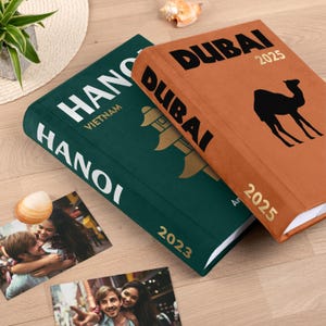Personalized Travel Photo Album | Holds 300 4x6 Photos | Custom Vacation Memory Book | Holiday Photo Keepsake | Best Gift for Travel Lovers