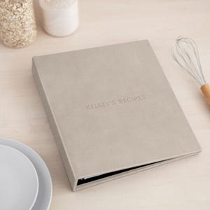 Personalized Recipe Book | Custom Cook Book Journal | Hard Cover Recipe Organizer | Ring Binder Recipe Planner | Bestseller Cooking Gift