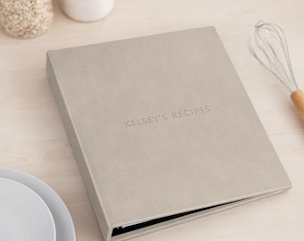 Personalized Recipe Book | Custom Cook Book Journal | Hard Cover Recipe Organizer | Ring Binder Recipe Planner | Bestseller Cooking Gift