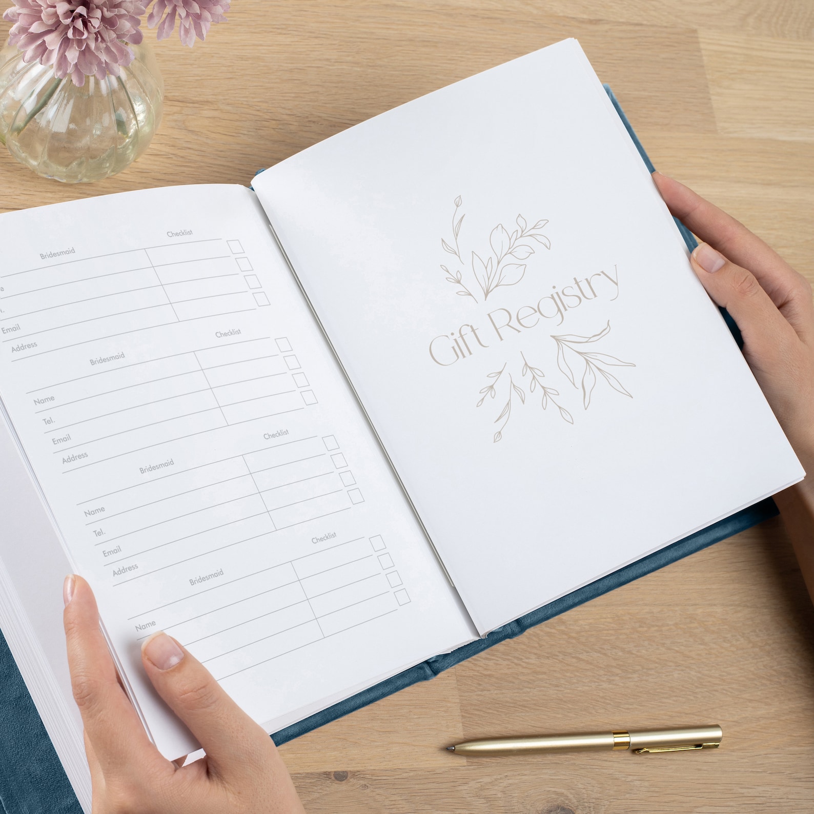 Notebook Engaged Velvet Wedding Planer Notebook | Personalized Wedding Planning Book ...