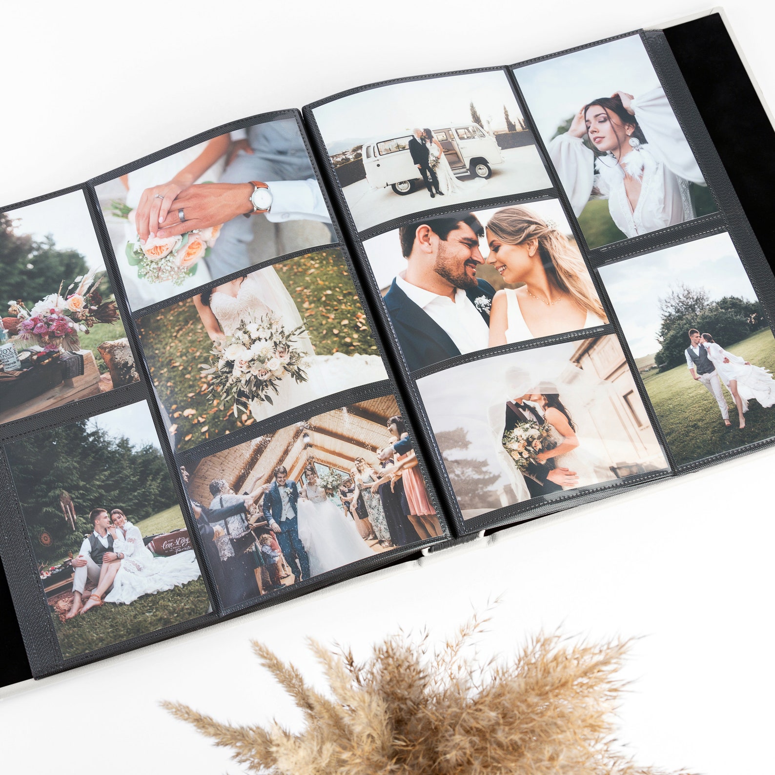 Leather Wedding Photo Album With Sleeves for 100 1000 4x6 Photos