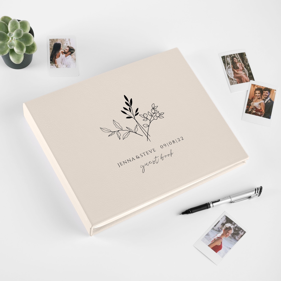 Personalized Instax Guest Book Polaroid Photo Album for Couple Birthday  Party Gift 