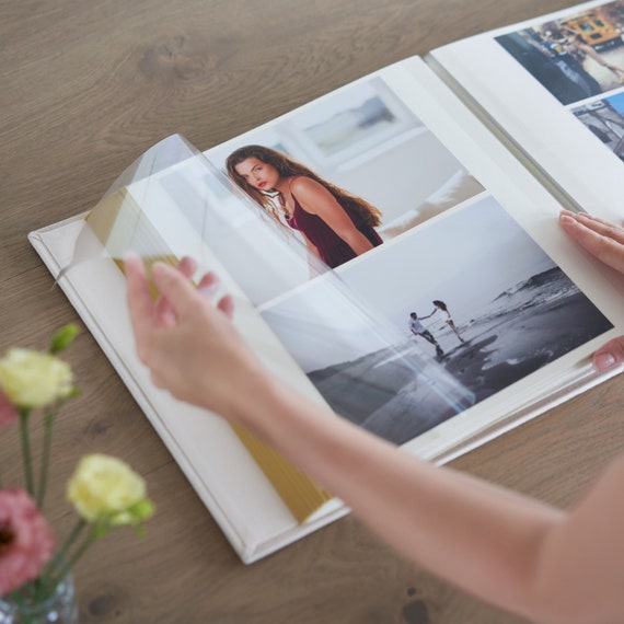 Álbum de fotos de boda grande, Álbum autoadhesivo de terciopelo