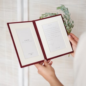 パーソナライズされた結婚誓約書、パーソナライズされた結婚誓約書、カスタム誓約書、ベルベットの結婚誓約書