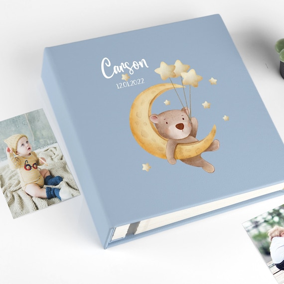 Lanpn - Libro De Recuerdos Para Bebé, Libro De Lino Para Bebé, Recuerdo