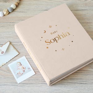 First 5 Year Baby Scrapbook | Personalized Baby Memory Book | Unique Baby Shower Gift | The Story of You Keepsake | Hand Made in Europe