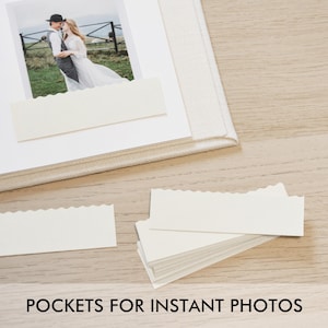 Tasche per guest book istantanei, album di ritagli e album fotografici / Tasche per guest book fotografici per tutte le foto istantanee: Instax Mini Wide Square ecc.