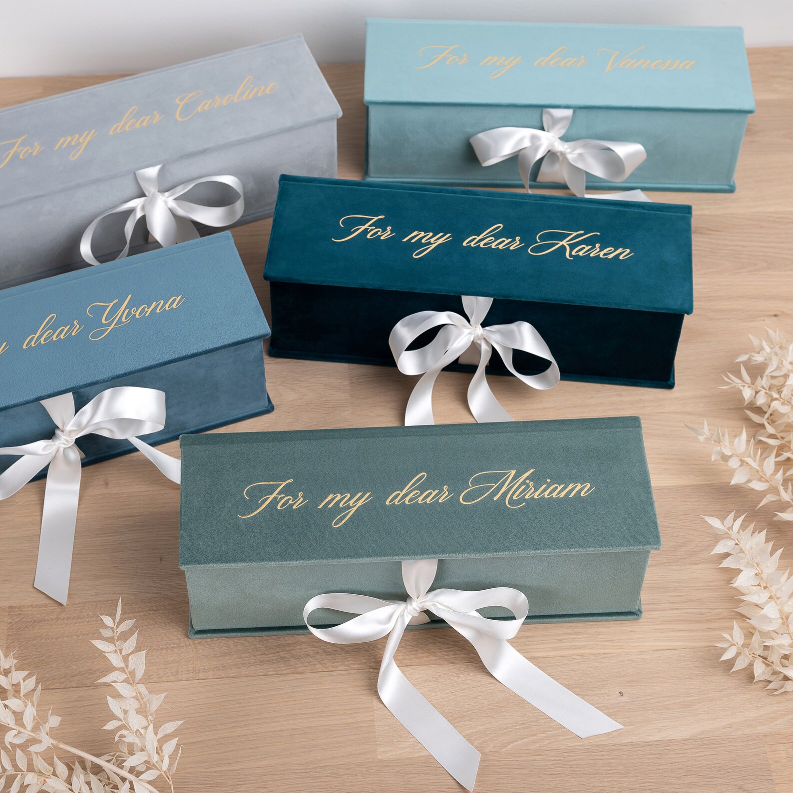Personalized Wine Bottle Box, Champagne Gift Box for Wedding Guests ...