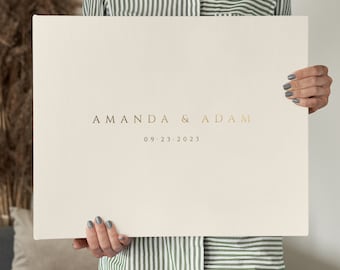 Extra Large Wedding Photo Album | Personalized XXL Family Photo Book | Custom Linen Scrapbook