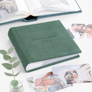 Ivory Photo Album for 5x7 Photos With Clear Pockets Sleeve-in Album for 200  Photos 