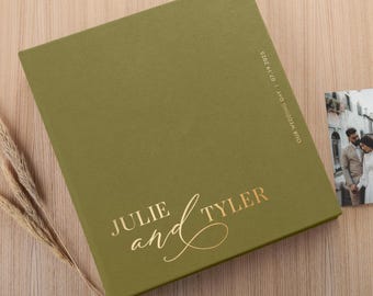 Wedding Photo Album with 4x6 Sleeves | Personalized Slip-In Photo Book | Large Photo Album Holds up to 1000 Photos | Wedding Gift Idea