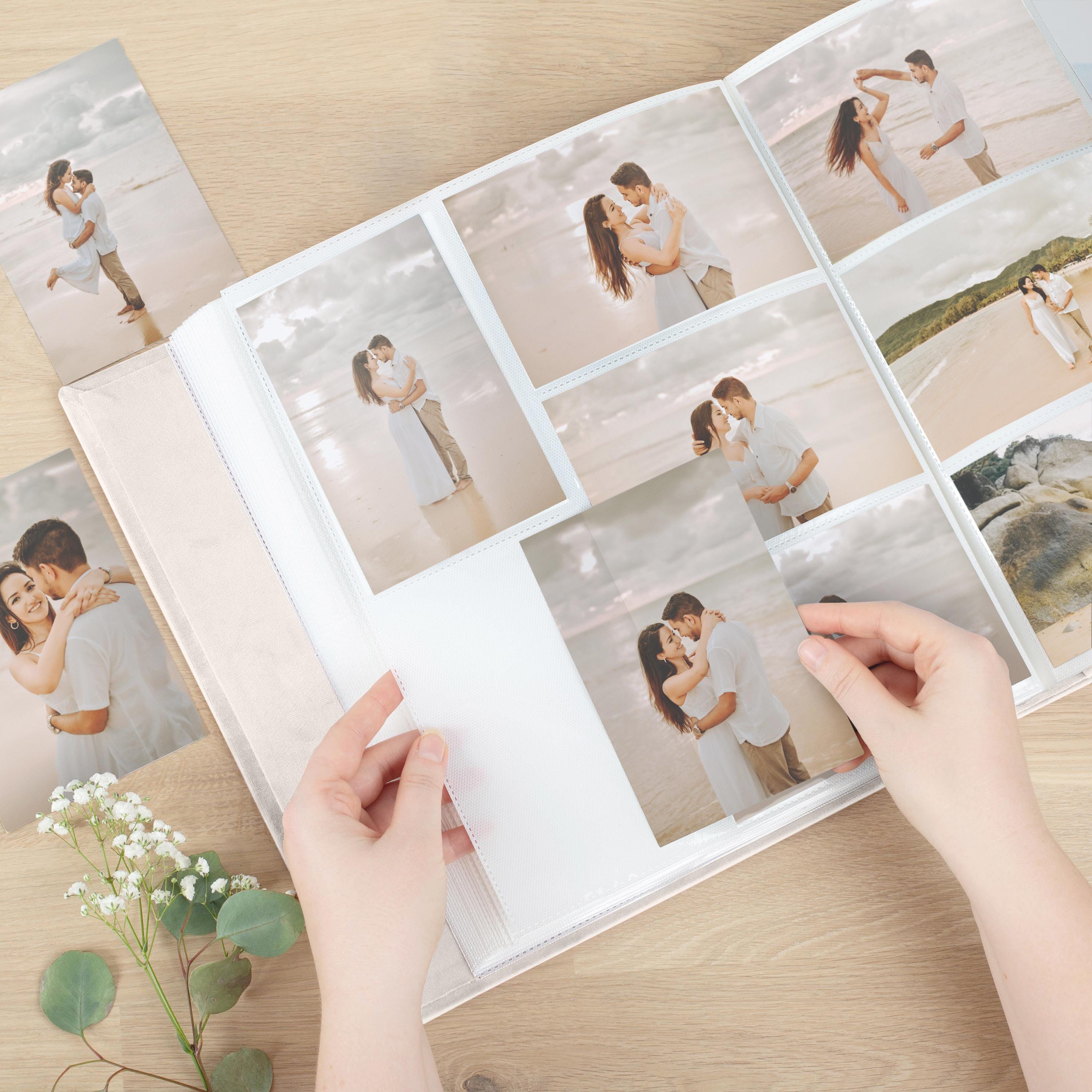 Ig Design Pink Slip-In Photo Album – Holds 40 Photos, 6x4 Inch Prints, For Weddings, Birthdays, Memories