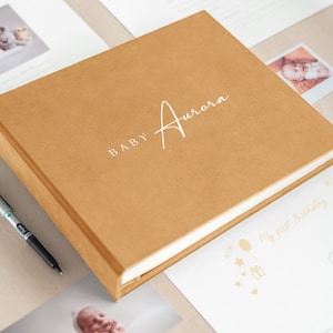 First Year Baby Memory Book, Personalized Baby Album, Modern Baby Shower Gift, Story Of You, 5 Years Baby Book