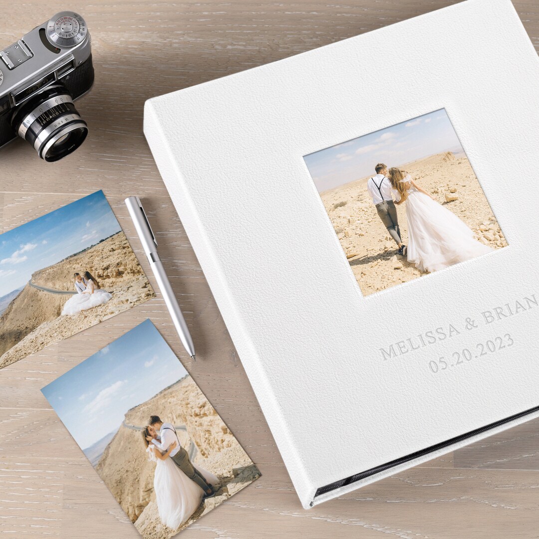 Wedding Photo Album With Sleeves for up to 1000 4x6 Photos, Custom Eco