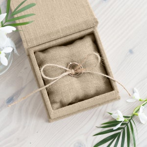 Ring Bearer Box + Removable Ring Bearer Pillow, Best Seller Wedding Ring Box, Ring Bearer Gift, Personalized Ring Box for Wedding Ceremony