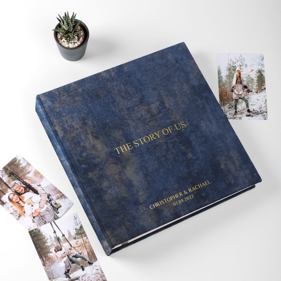 Large Wedding Photo Album, Velvet Self-adhesive Album, Family Photo Album,  Travel Book, Anniversary Scrapbook Album Hand Made in Europe 