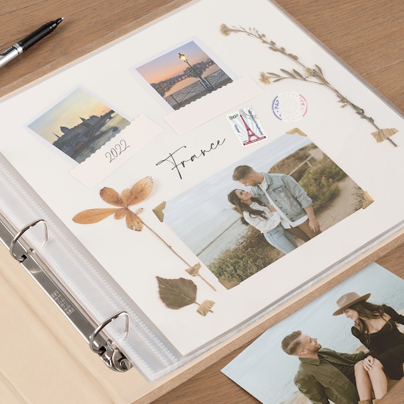 Our Adventure Book, Suede Embroidered Scrapbook, Wedding and Anniversary  Album