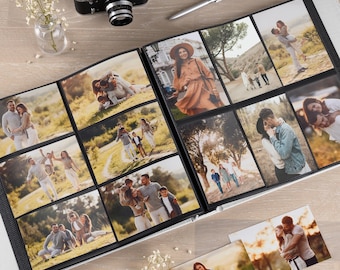 Extra Large Slip-In Photo Album for 120-1200 4x6 Photos | Personalized Wedding Photo Book for Portrait and Landscape Pictures | Bestseller