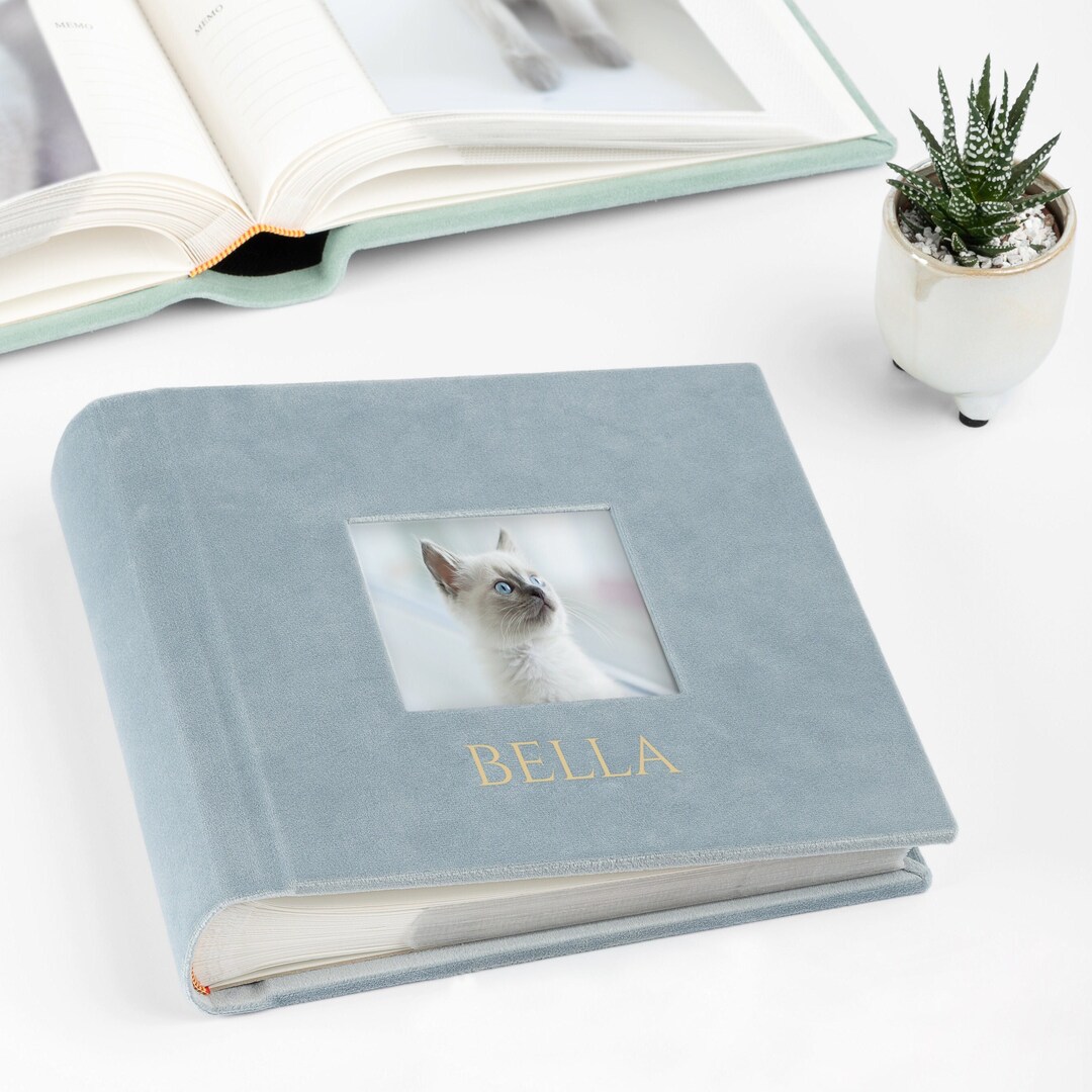 Pet Photo Album, Dog Memorial Photo Album, Cat Photo Album With Photo Window, Photo Album With