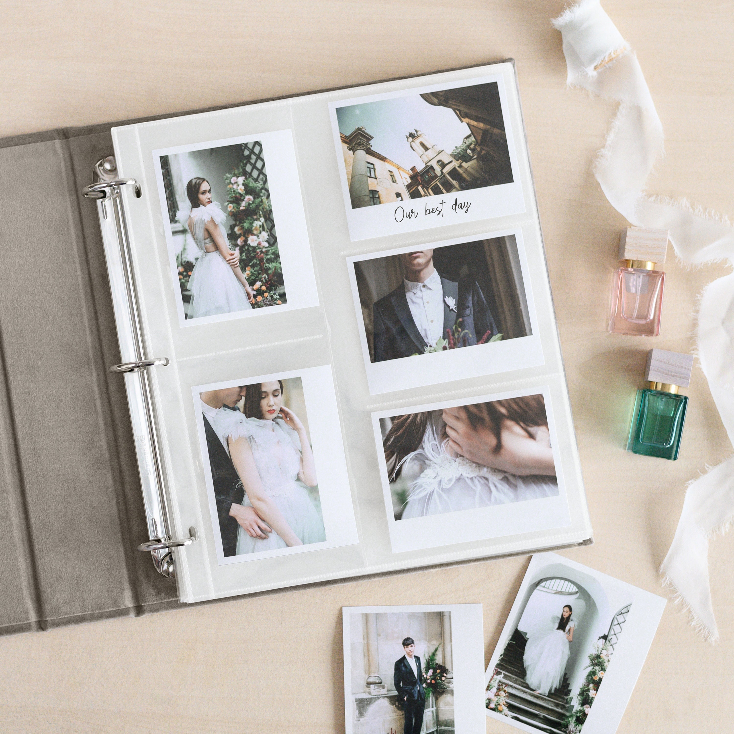 Álbum de fotos Instax Wide para 80 fotos. Personalizado / En blanco. Álbum  para Fujifilm Instax Wide 200, 210, 300, 500AF, FP-100c, impresora Link Wide  -  España