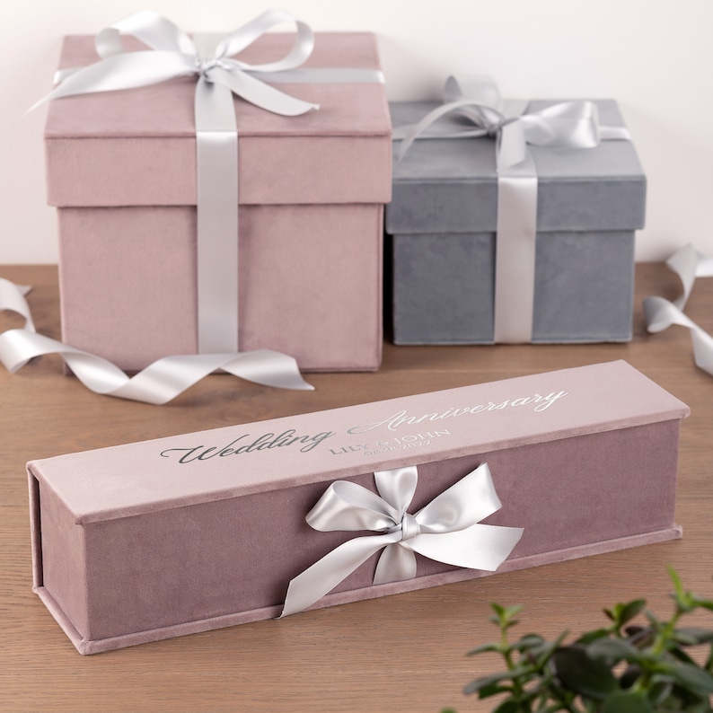 Personalized Wine Bottle Box, Champagne Gift Box for Wedding Guests ...