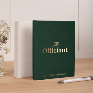 Libro di matrimonio personalizzato / Libro della cerimonia nuziale con copertina rigida / Libro di letture nuziali personalizzate / Libro celebrante in velluto fatto a mano in Europa