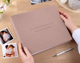 Geschenkidee für werdende Mütter | Schwangerschaftstagebuch | Geschenk zur Schwangerschaftsverkündung | Geschlechtsneutrales Schwangerschaftstagebuch | Buch zur Babyankündigung