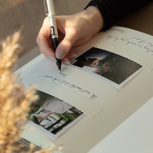 Wedding Guest Book, Velvet Vertical Photo Album for All Instax Film Sizes Mini Wide Square, 4x6 2x6 Photo Booth Book
