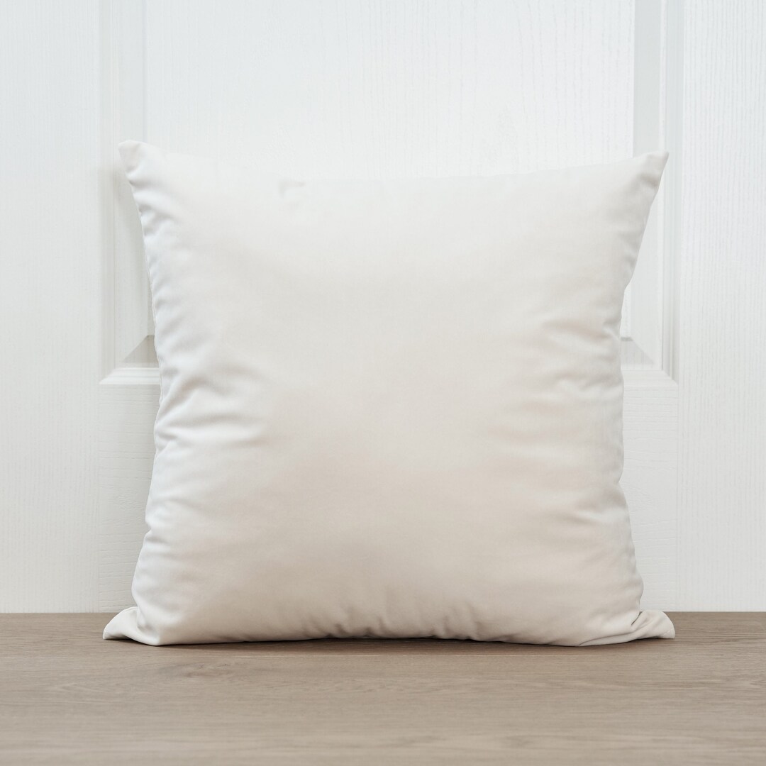 White Velvet Pillow Cover Velvet Throw Pillow Cover Luxury Etsy
