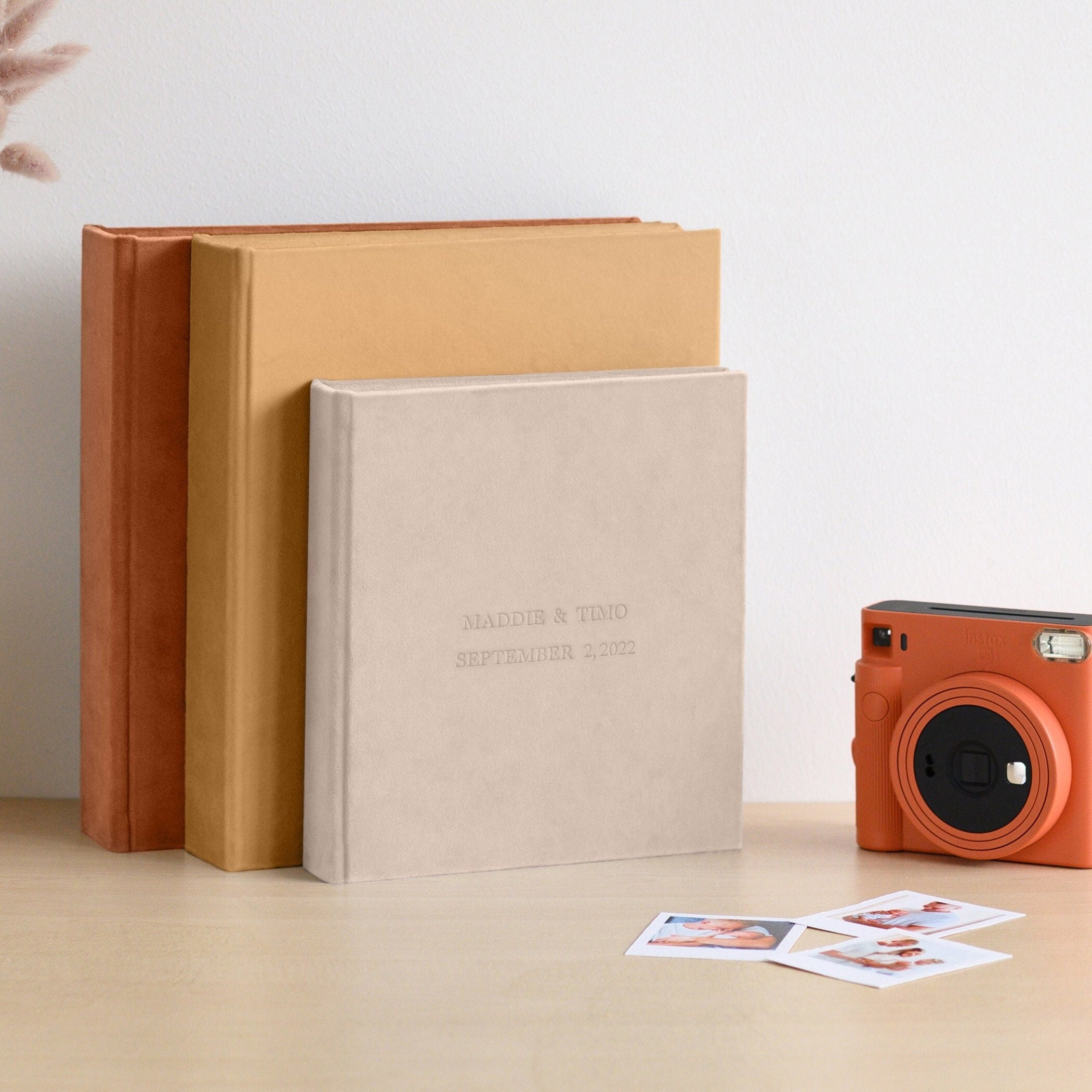 Acrylic Instax Mini Polaroid Frame and Photo Storage Box - Rustic