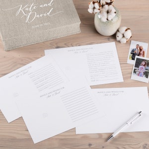 Ulteriori biglietti di consigli per il matrimonio, alternativa al libro degli ospiti per il matrimonio, biglietti Mad Lib per il matrimonio, biglietti di consigli per il bridal shower