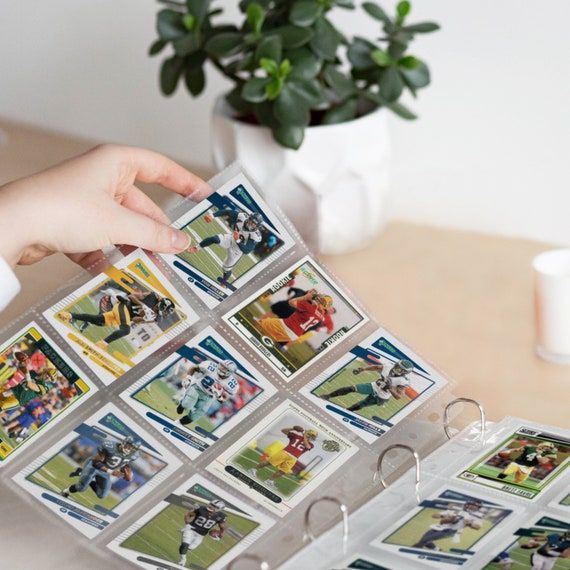 Classeur de cartes de sport, album pour baseball, football, basket-ball,  cartes de football, classeur de cartes à collectionner avec 9 pochettes  fabriquées à la main par Arcoalbum -  Canada