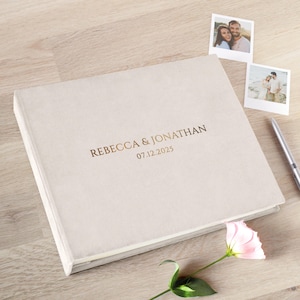 Libro de visitas para bodas alternativo / Libro de ideas para despedidas de soltera / Libro de consejos personalizado / Libro de fotomatón para fotos de 2x6 y 4x6 / Álbum Instax Mini