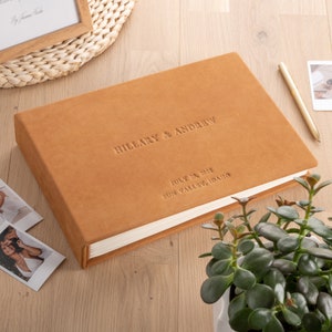 Wedding Guest Book Alternative, Personalized Instax Photo Guestbook, Leather Photo Booth Book for all Instant Photos| Hand Made by Arcoalbum