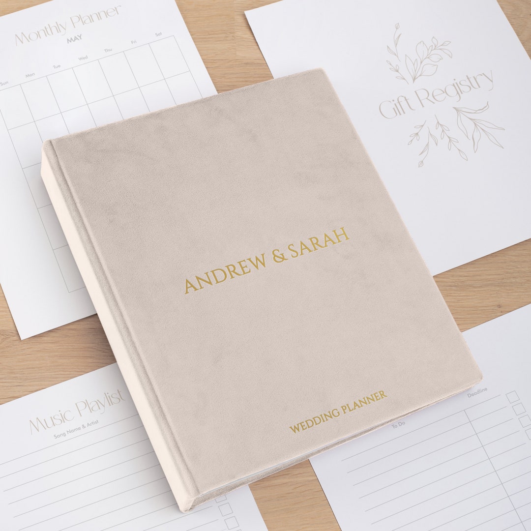 Elegant Wedding Planner Organizer Personalized Wedding Planning Book