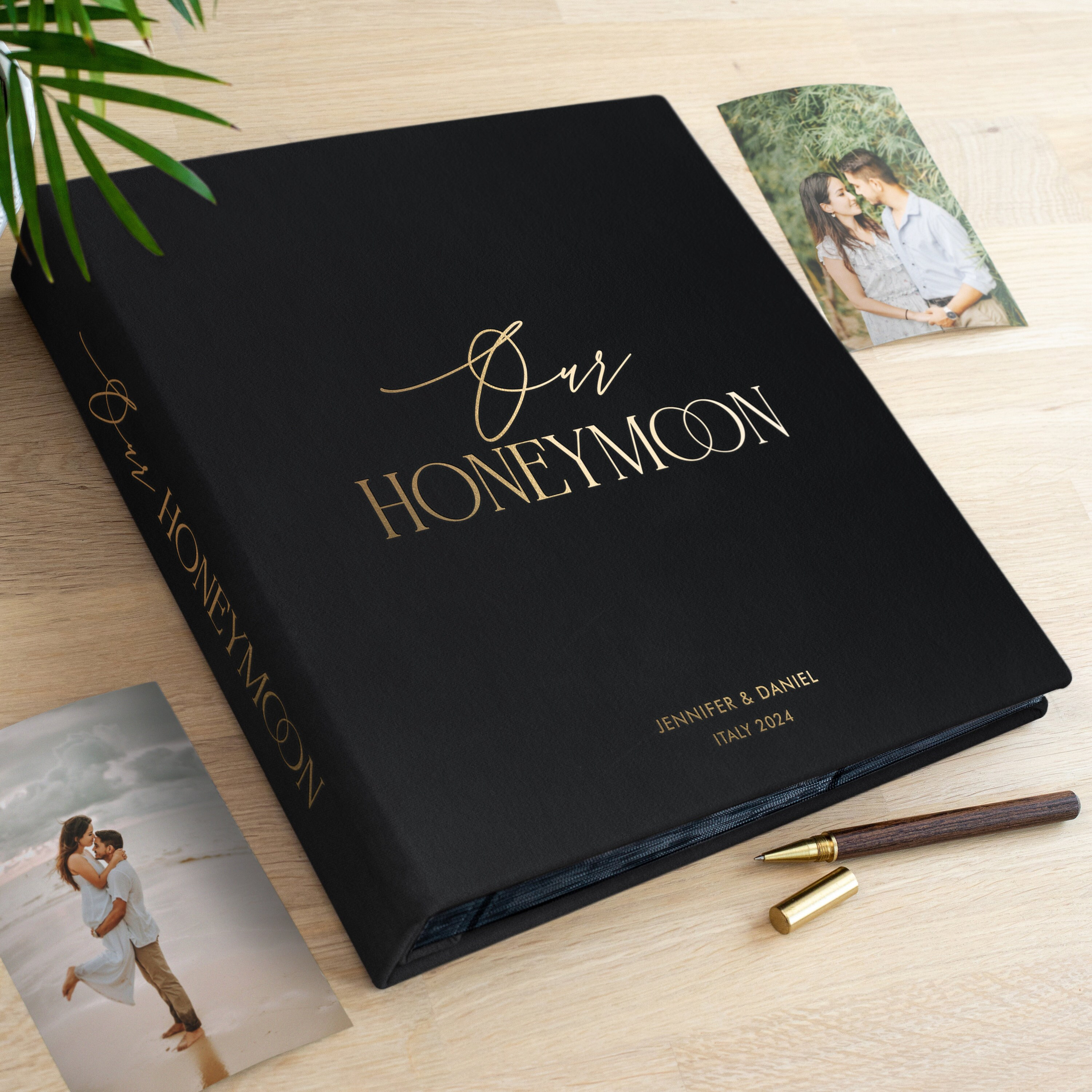 Large Wedding Slip-In Photo Album With Sleeves for 100-1000 4x6" Photos | Personalized Wedding Anniversary Photo Book | Hand Made in Europe