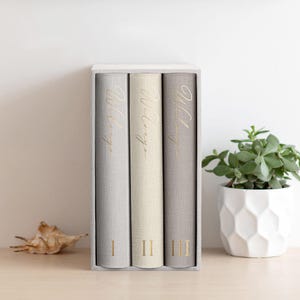 Wedding Photo Album for 300 4x6 Photos, Personalized Scrapbook Album with Sleeves, Linen Slip In Book - The Best Wedding Anniversary Gift