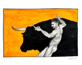 pretty man, male body, handsome gay man, gay queer bisexual, queer culture, man body, male beach body, LGBTQ art, art print, muscle man body