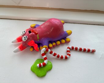 sea slug toy, sculpture, nudibranch artwork, art sculpture, art figure, sea slug figure, fine art, small animal figure