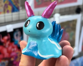 sea slug toy, sculpture, nudibranch artwork, art sculpture, art figure, sea slug figure, fine art, small animal figure