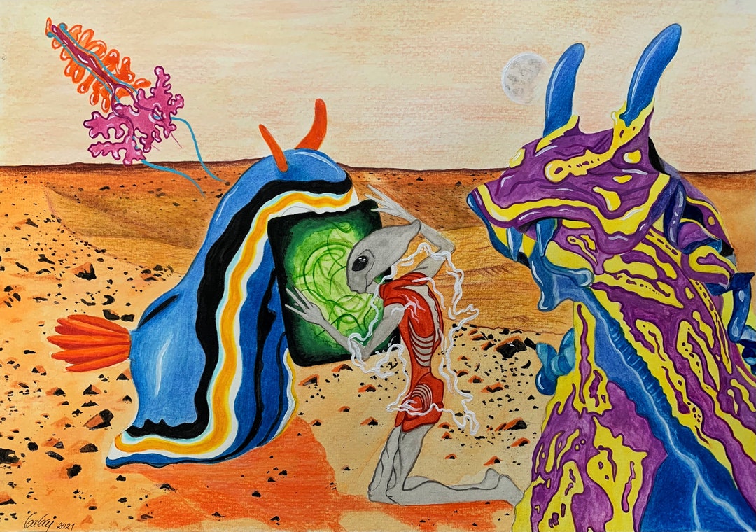 Alien, Aliens, Ufo, Ovnis Art, Alien Art Print, Wall Art, Conspiracy ...
