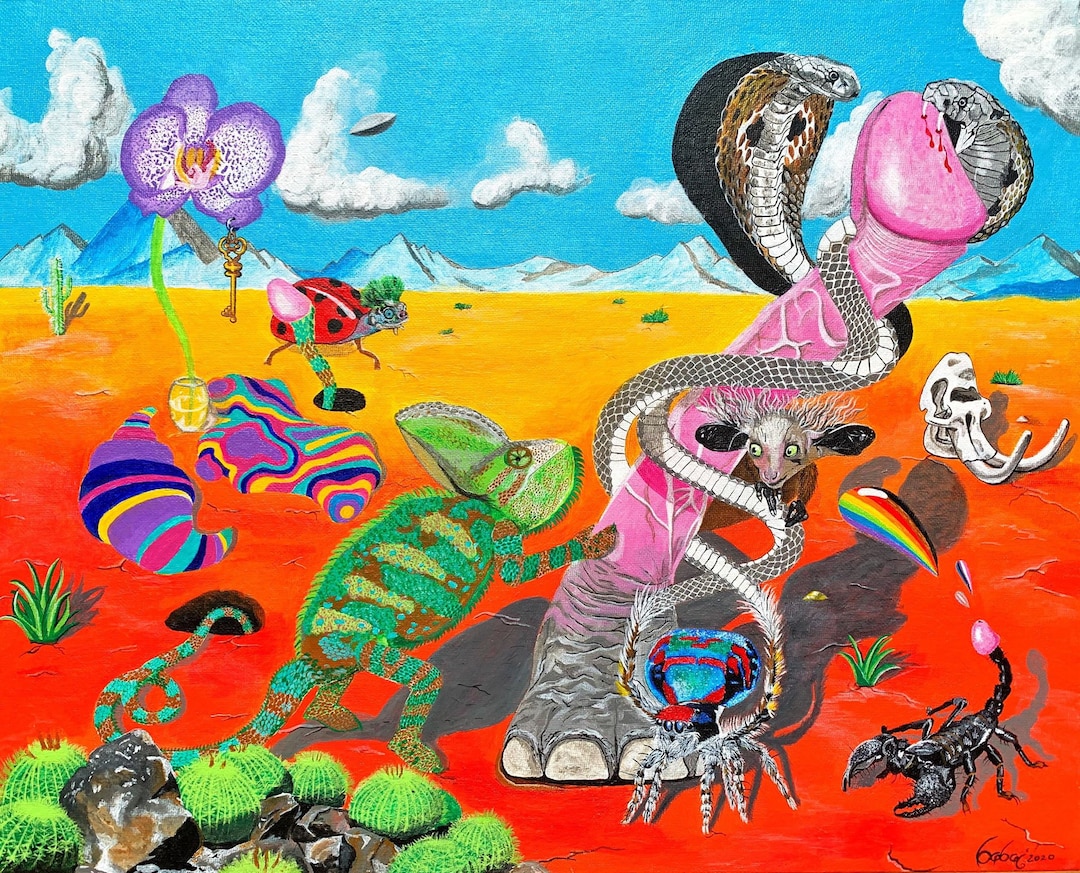 Psychedelic Surreal Art, Animal Kingdom Art, Nature, Animals, Post