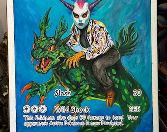 Nudibranch Art, Surreal Figurative Animal Artwork, Fine Art Gouache Painting